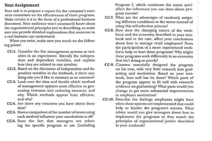 Your Assignment Your task is to prepare a report for the