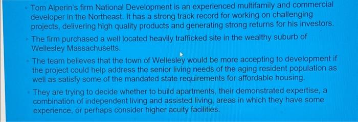  - what are various risks in developing the site for apartments