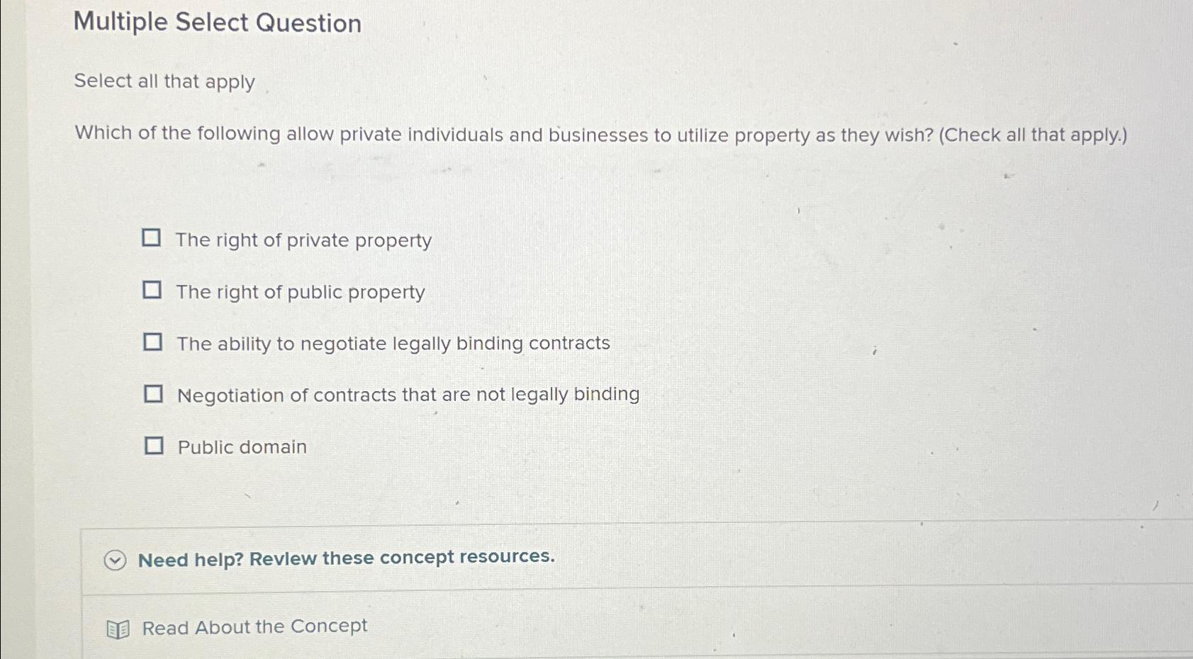  Multiple Select Question Select all that apply Which of the following