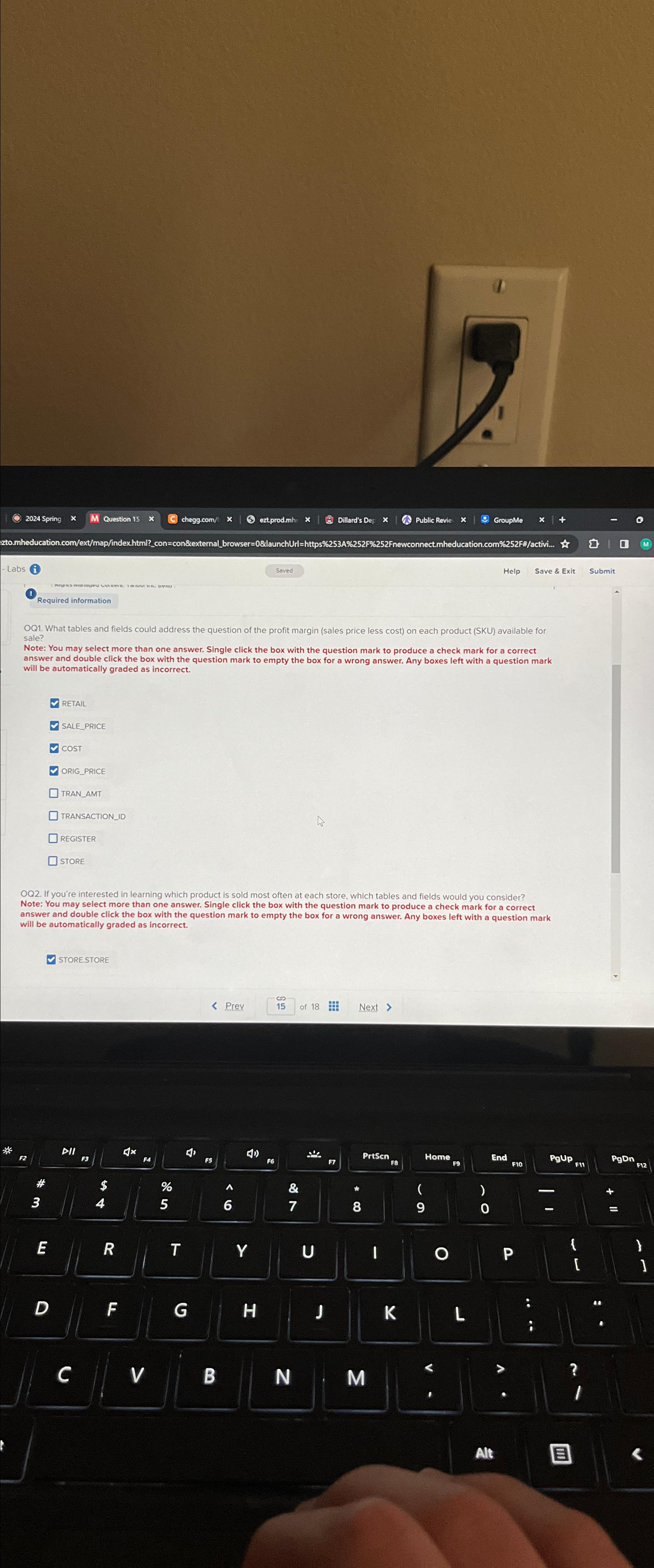  Labs (i) ved Help Save & E Submit (I) Required information