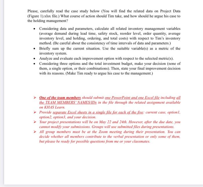 I NEED ((((Considering data and parameters, calculate all related inventory management variables