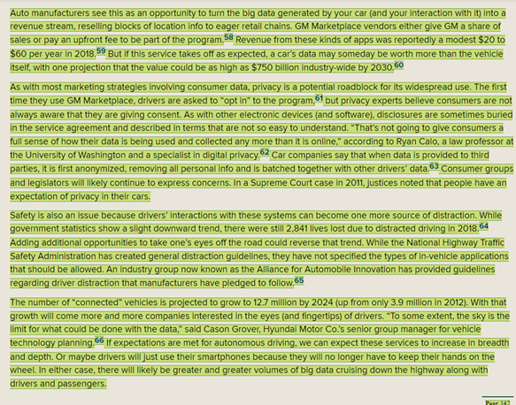 Step: Read the case "Big Data - Potential Big Revenue for GM?"