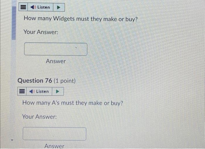 one B. Each A requires four X's and two Y's. Each B
