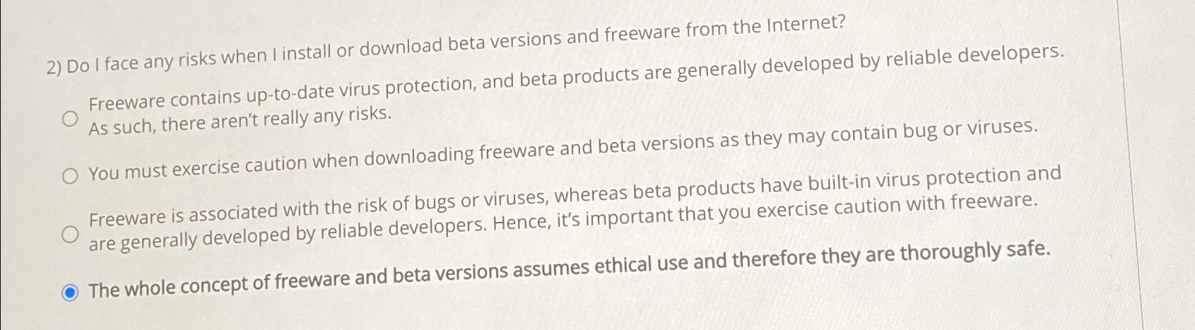  Do I face any risks when I install or download beta