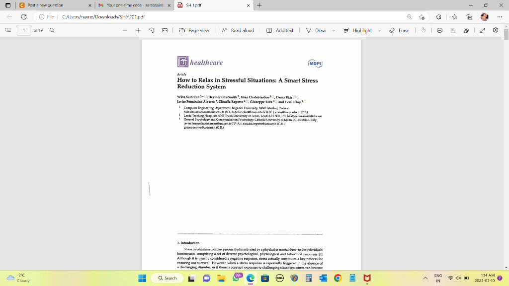 Write a abstract and summary on the article "How to relax in