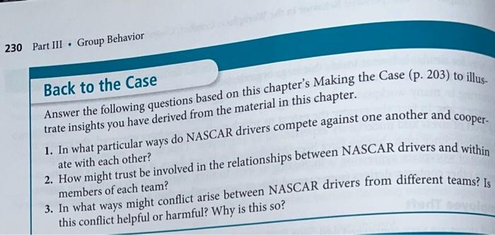 and Draimee 203 Making the Case for... Interpersonal Behavior in the Workplace