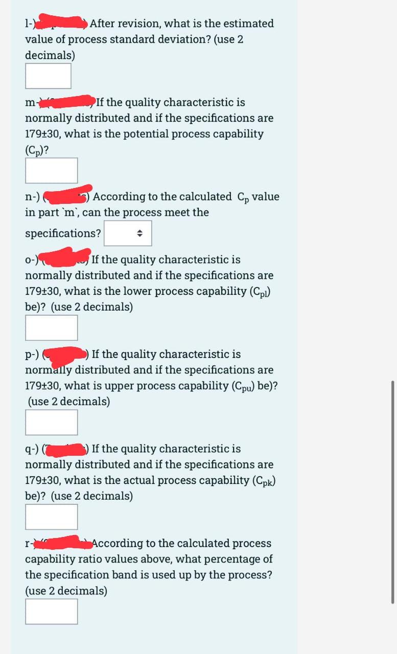 of the outside layer in a manufacturing process. The table contains thickness