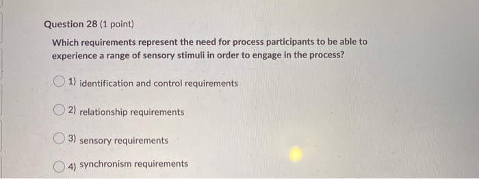  In virtualization theory, what do we call the need for process
