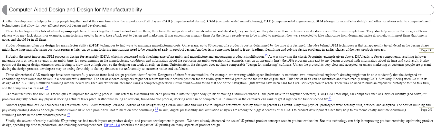  From Chapter 11 pp. 291-293, discuss the key concepts and technologies