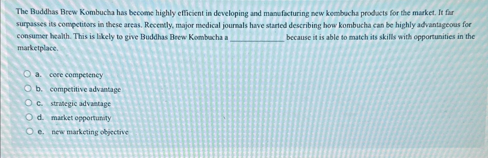  The Buddhas Brew Kombucha has become highly efficient in developing and
