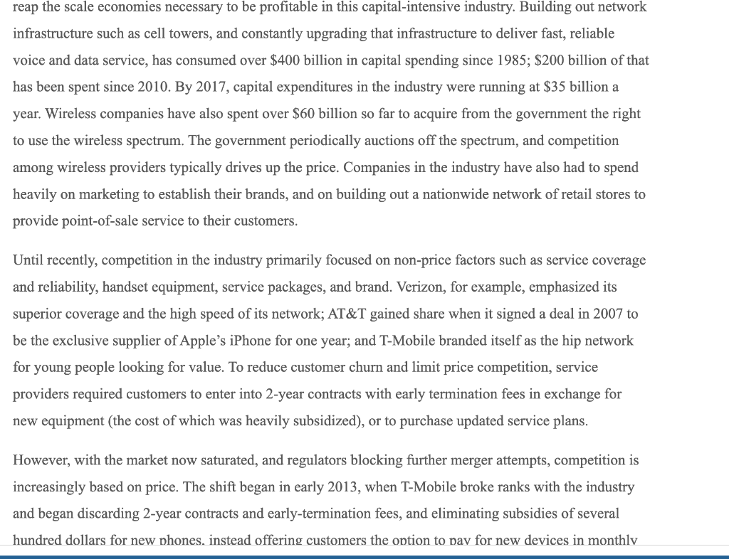 the case: industry, time period; firms; governments, agencies, and organizations mentioned in