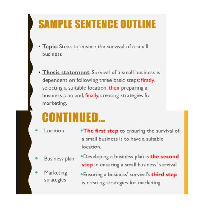 Outline Read the following and carefully; choose one, then complete the three