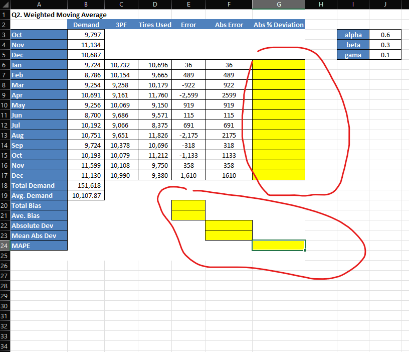 SHOW FORMULAS correct answer = like guaranteed A B C D E