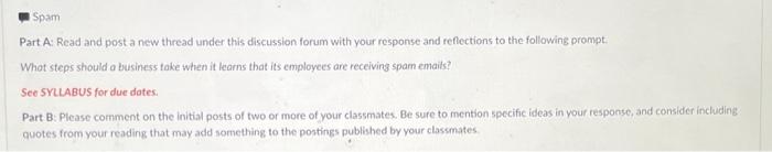  Part A: Read and post a new thread under this discussion