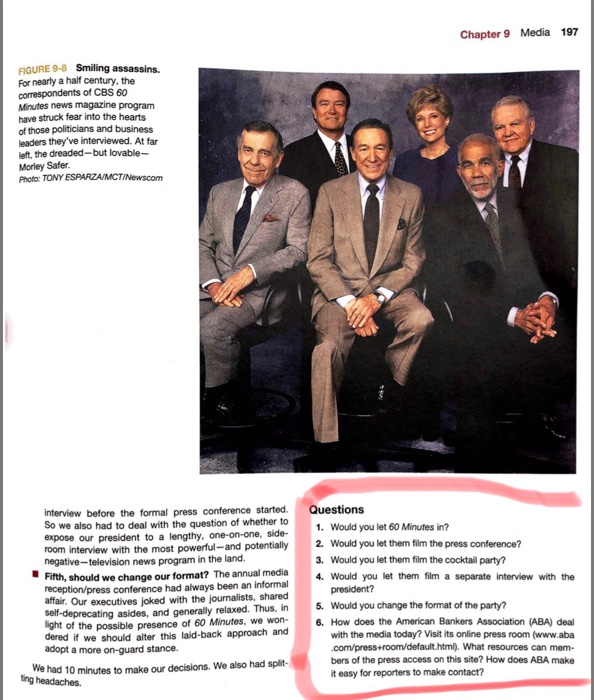 Suppose you gave a party and 60 Minutes showed up at the