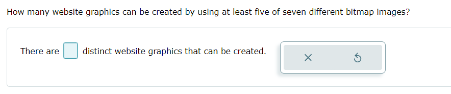 How many website graphics can be created by using at least