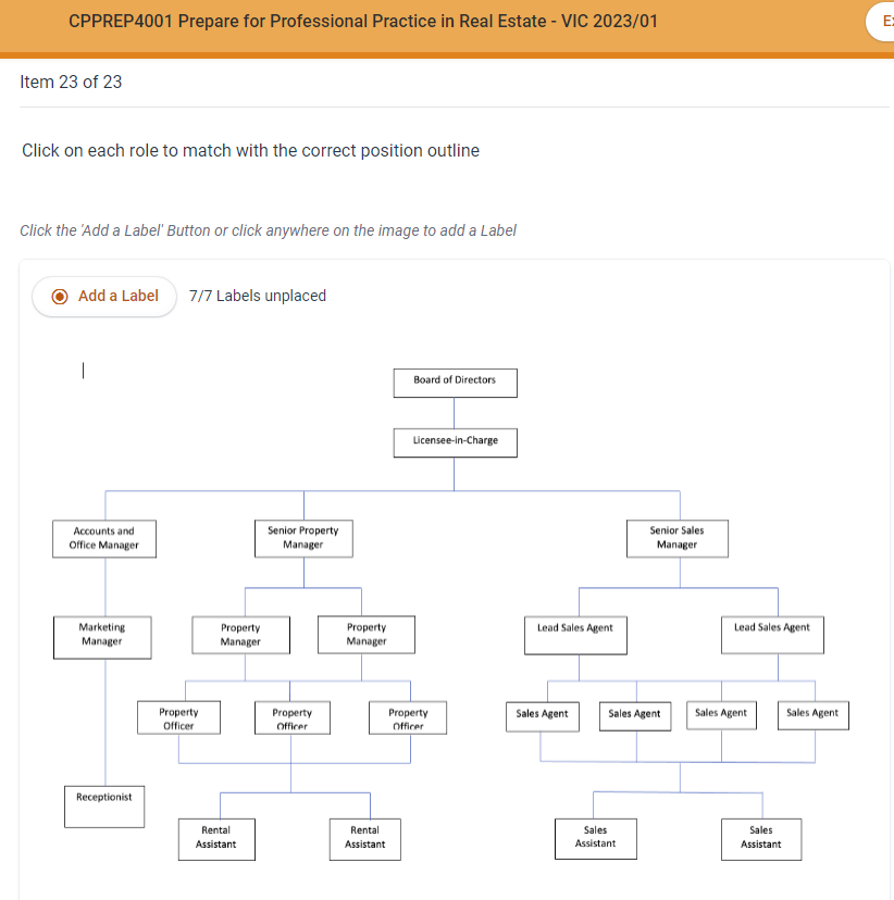 Click on each role to match with the correct position outline