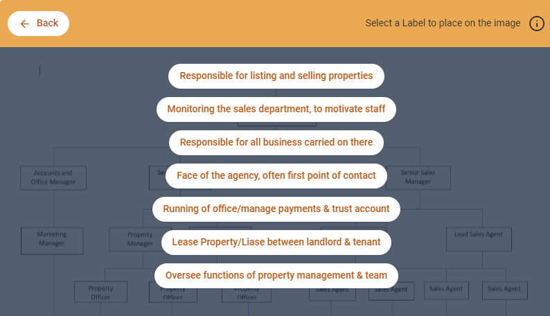 Click the 'Add a Label' Button or click anywhere on the image