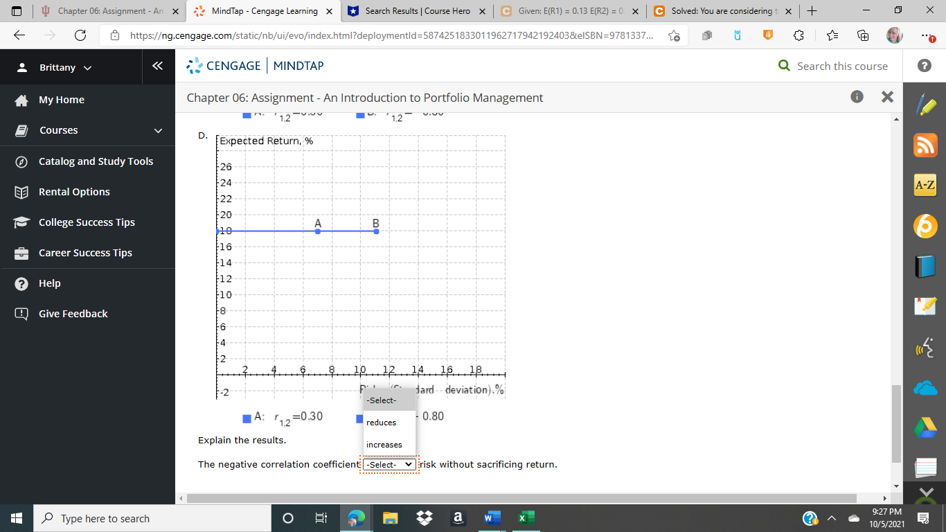 Learning X *Search Results | Course Hero X C Given: E(R1) =