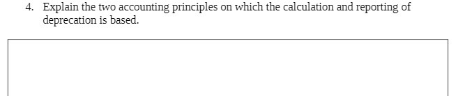 4. Explain the two accounting principles on which the calculation and