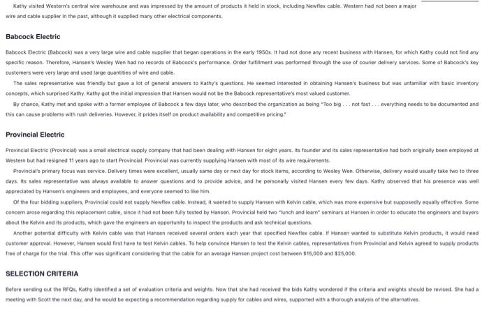 managing technology in wire & cable industry d. establishing a negotiation strategy