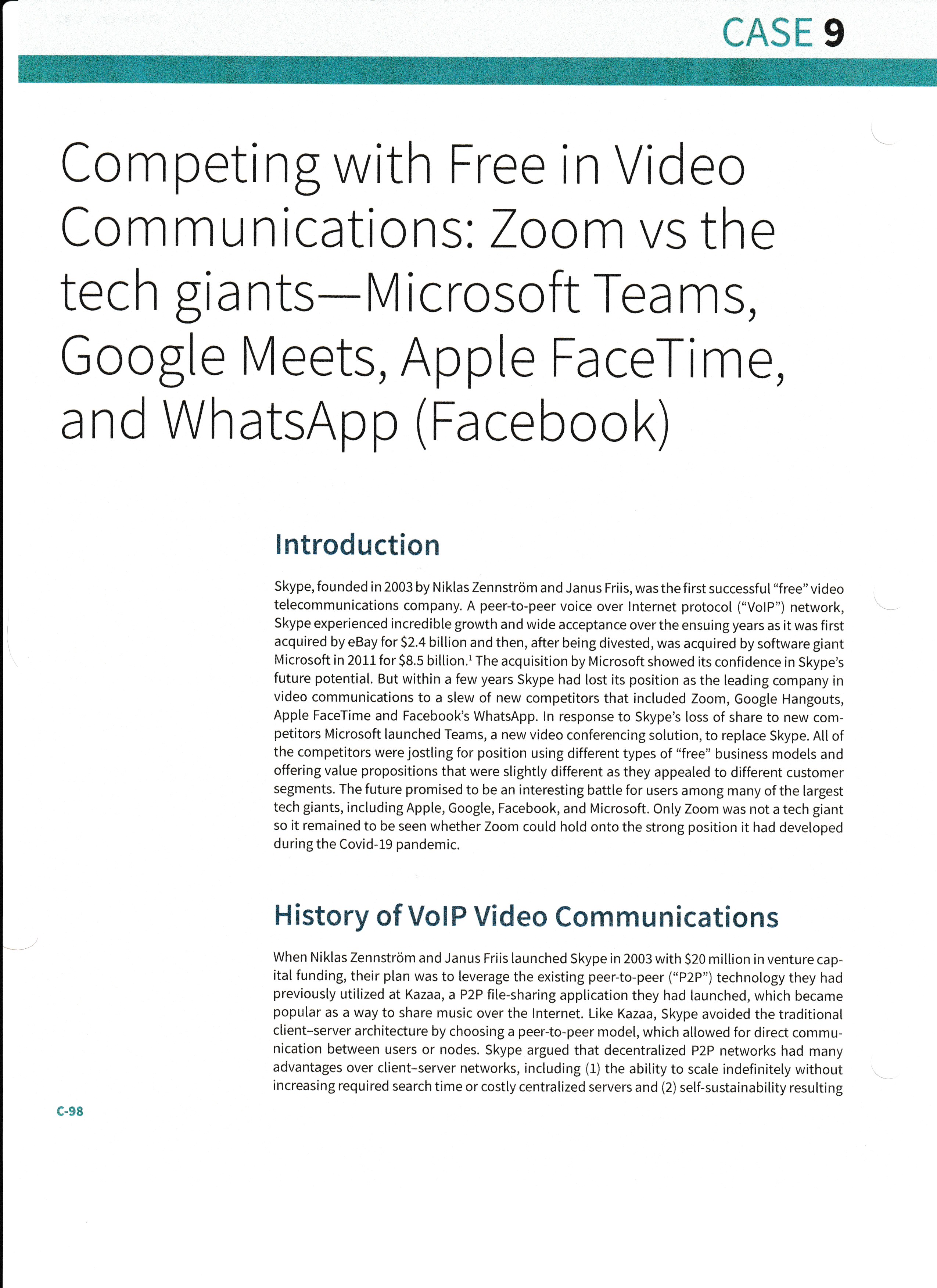 Case 9 The conclusion is the question. Please be as elaborate as