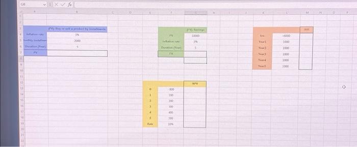 clear picture can you solve it using the excel sheet please ?