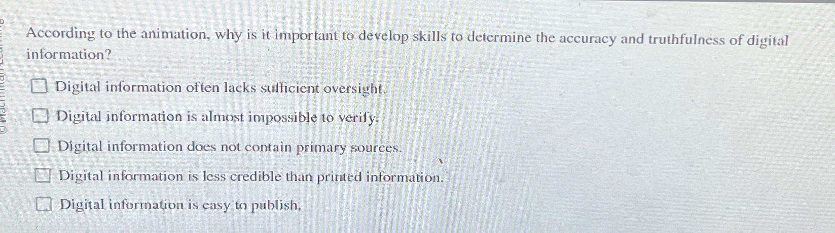  According to the animation, why is it important to develop skills