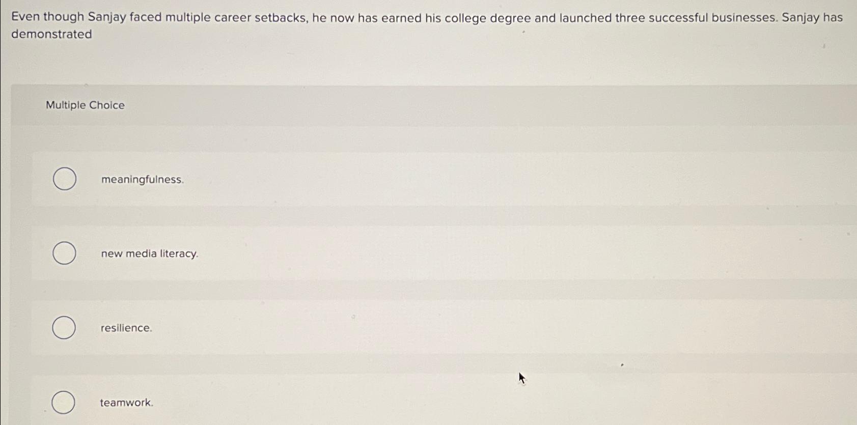  Even though Sanjay faced multiple career setbacks, he now has earned