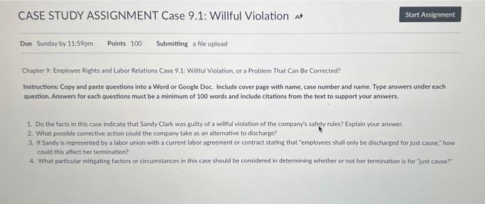 add citations please from the article! Chapter 9: Employee Rights and Labor