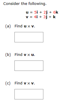 + 4j (a) Find the projection of u onto v. (b) Find