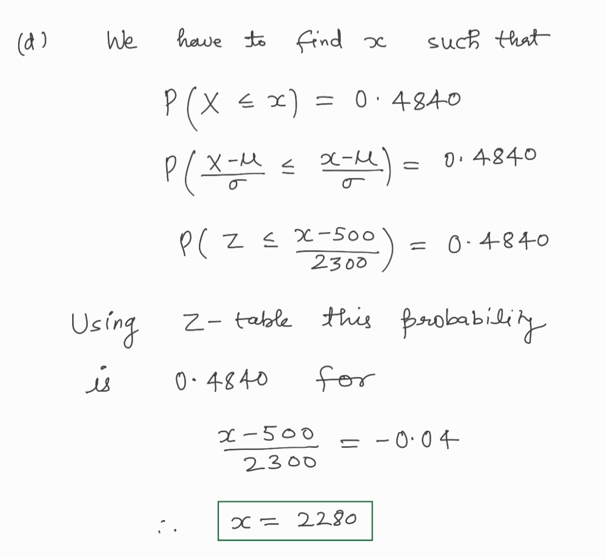 final answer to nearest whole number. ~ c. Find x such that