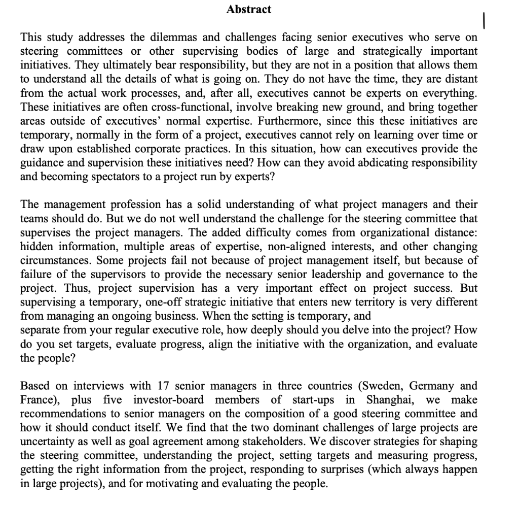 From the case study identify no less than five difficulties and traps