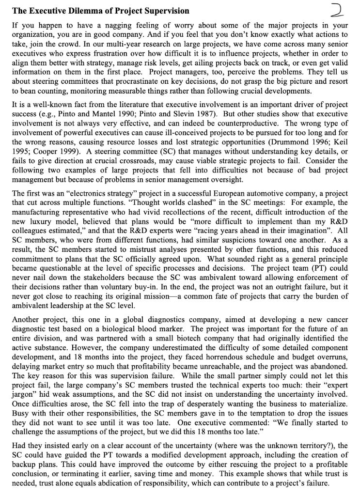 mentioned by the case study authors. Please select three areas essential to