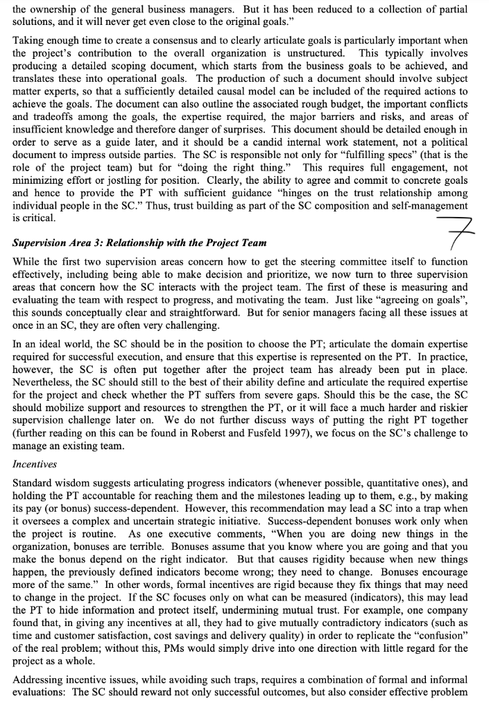 They ultimately bear responsibility, but they are not in a position that