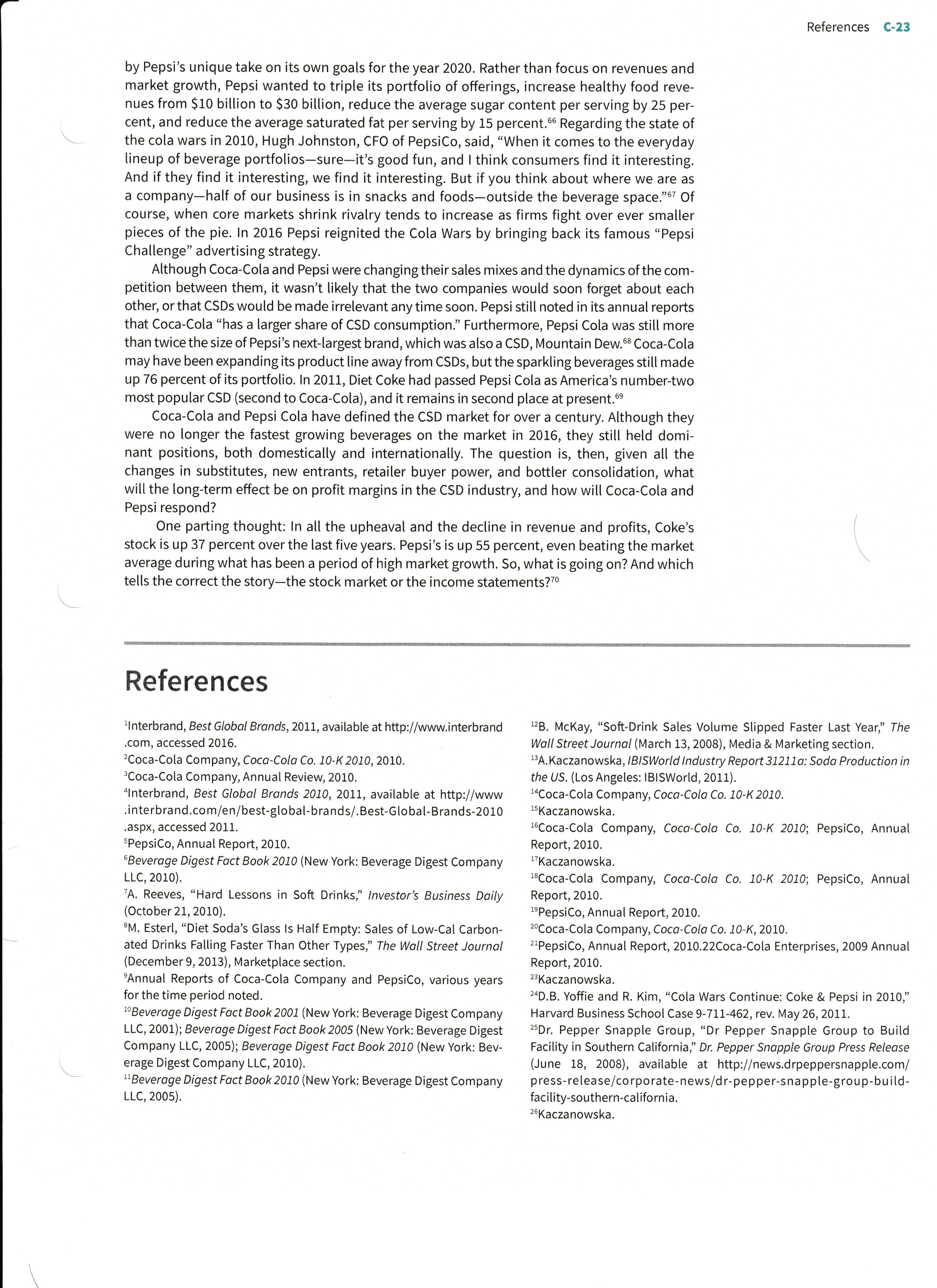 made up 70.8 percent of sales in the US CSD industry (see