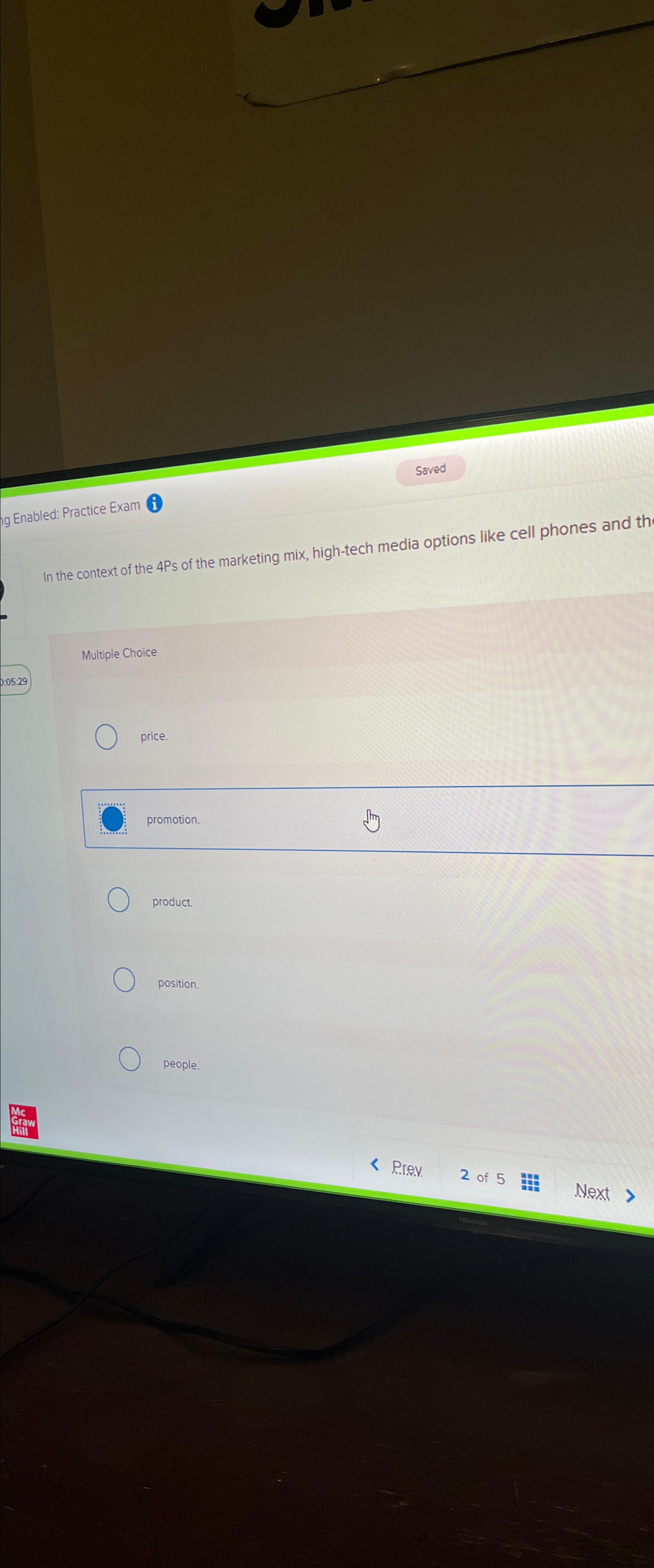  Saved ig Enabled: Practice Exam (i) In the context of the