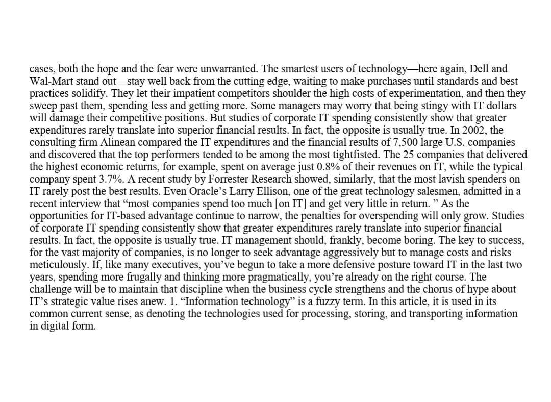 writer valorizes, privileges, or denigrates by Nicholas G. Carr From the Magazine