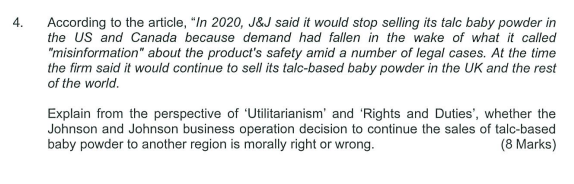 than two years after the healthcare giant ended sales of the product