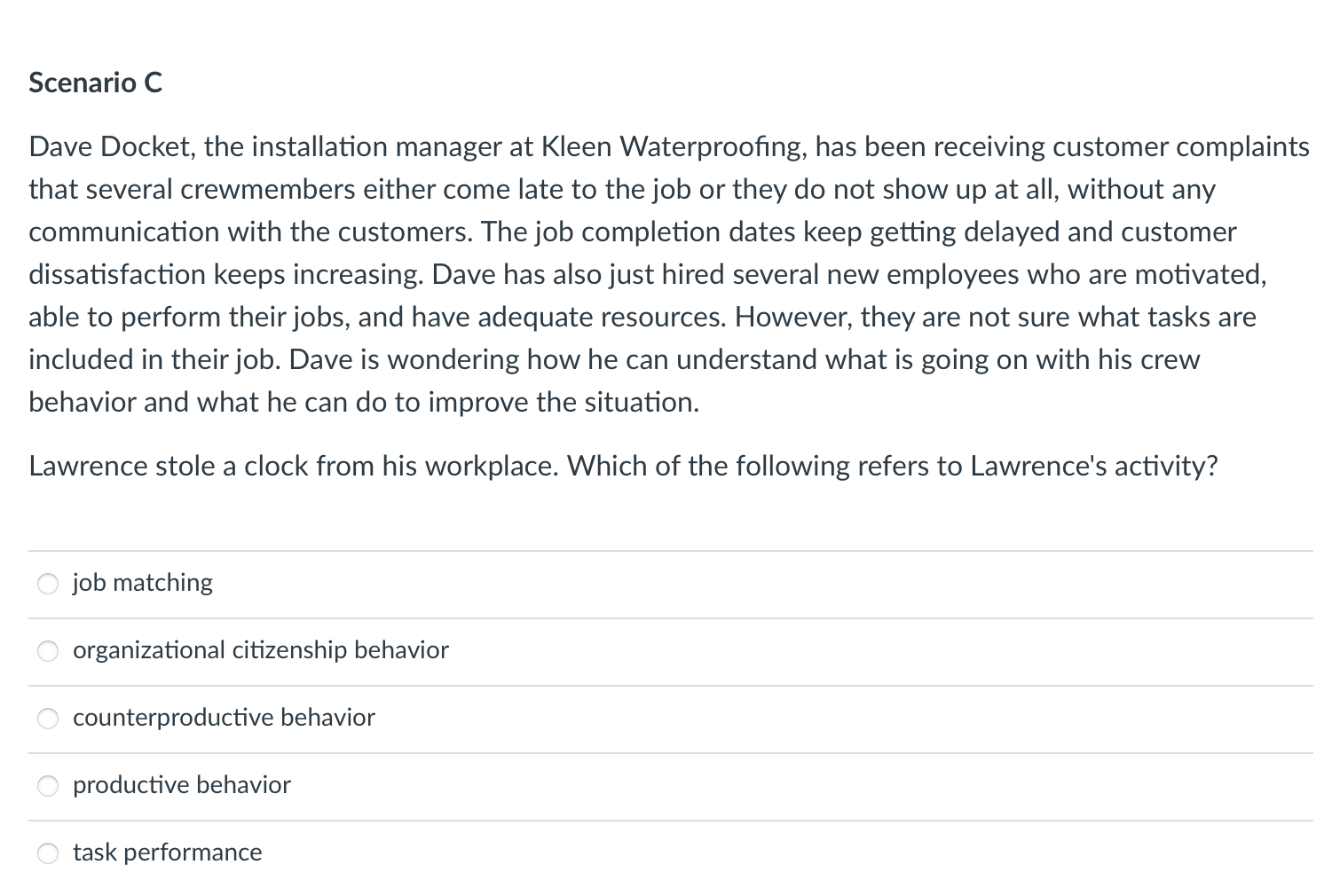  Dave Docket, the installation manager at Kleen Waterproofing, has been receiving