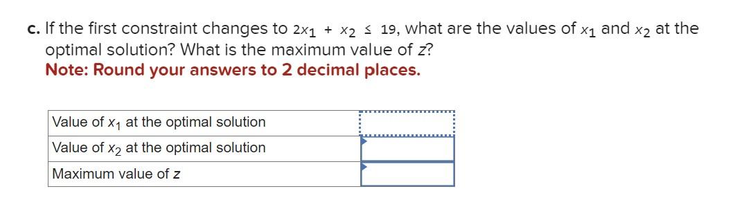 following NLP problem. where x1 and x2 represent the decision variables. Solve