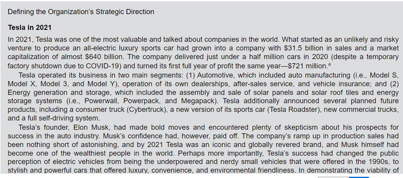 Use the following case study to answer the questions below What were