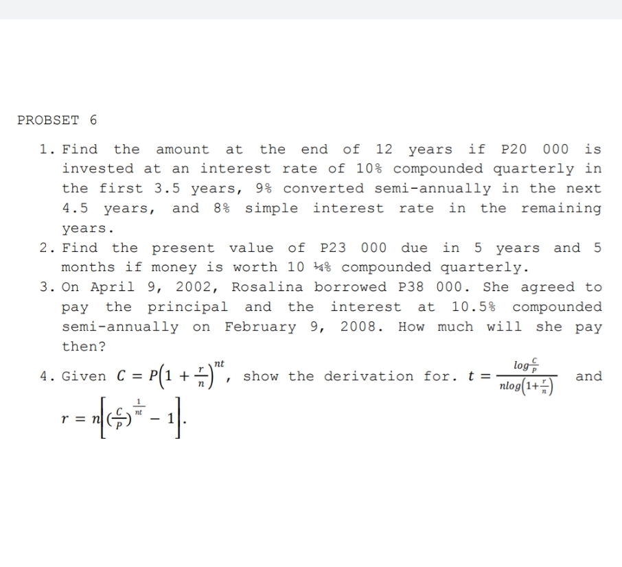 can someone please help? our lesson is about solving problems involving interest.