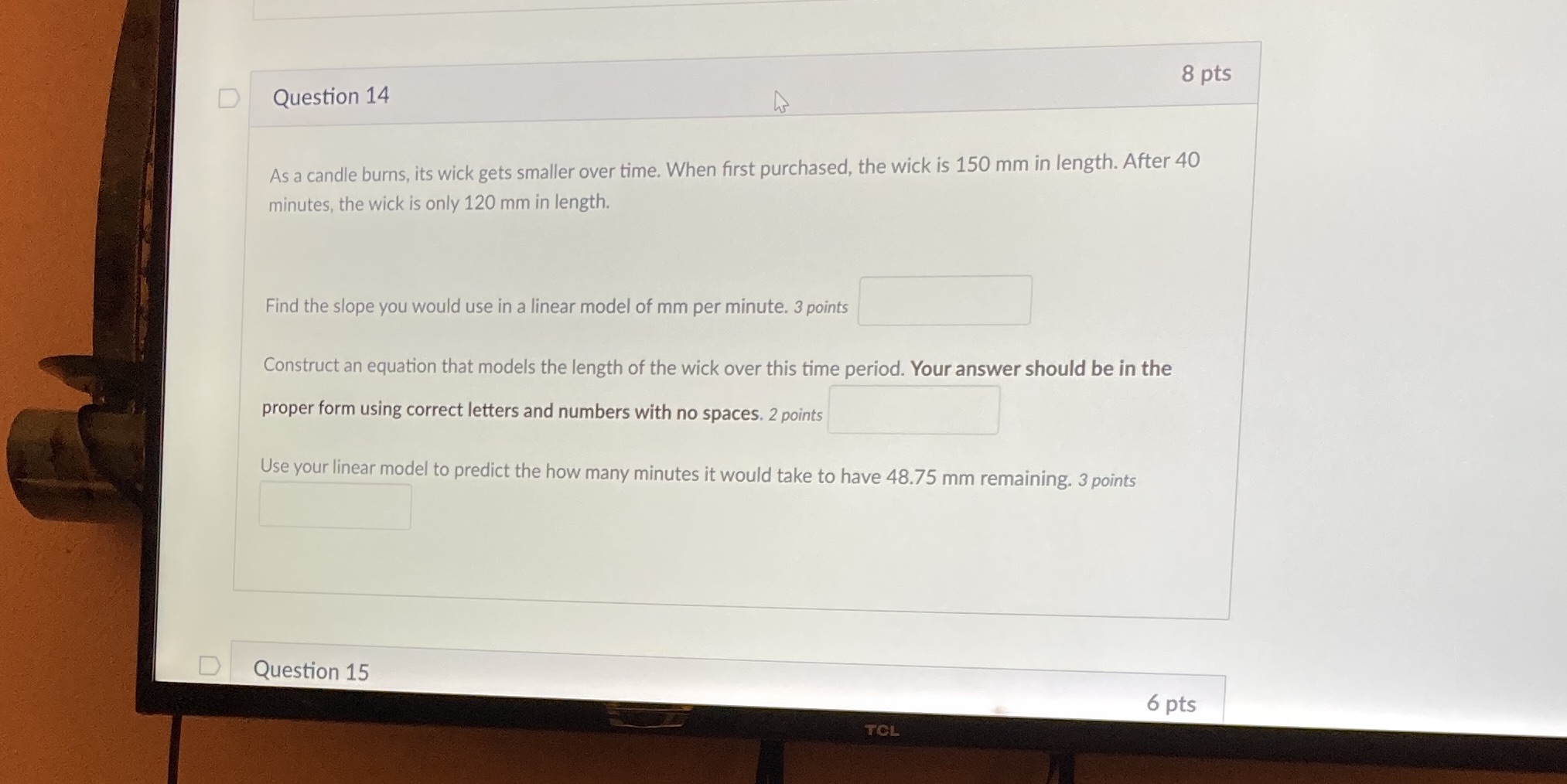 8 pts 1; Queson14 , ,, , , b As a