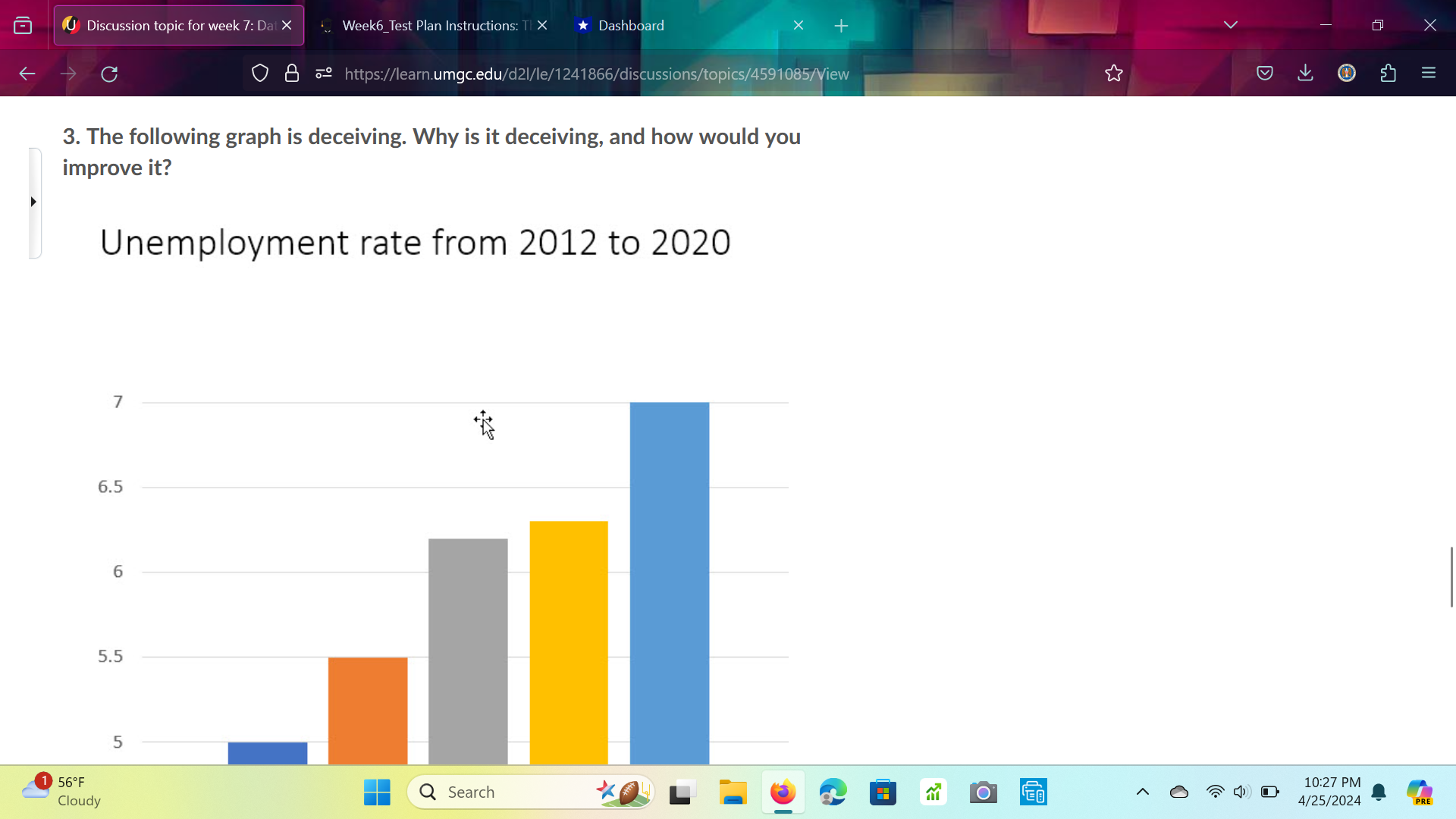 Why?2. Which of the following graphs represents the data more accurately? Why?3.
