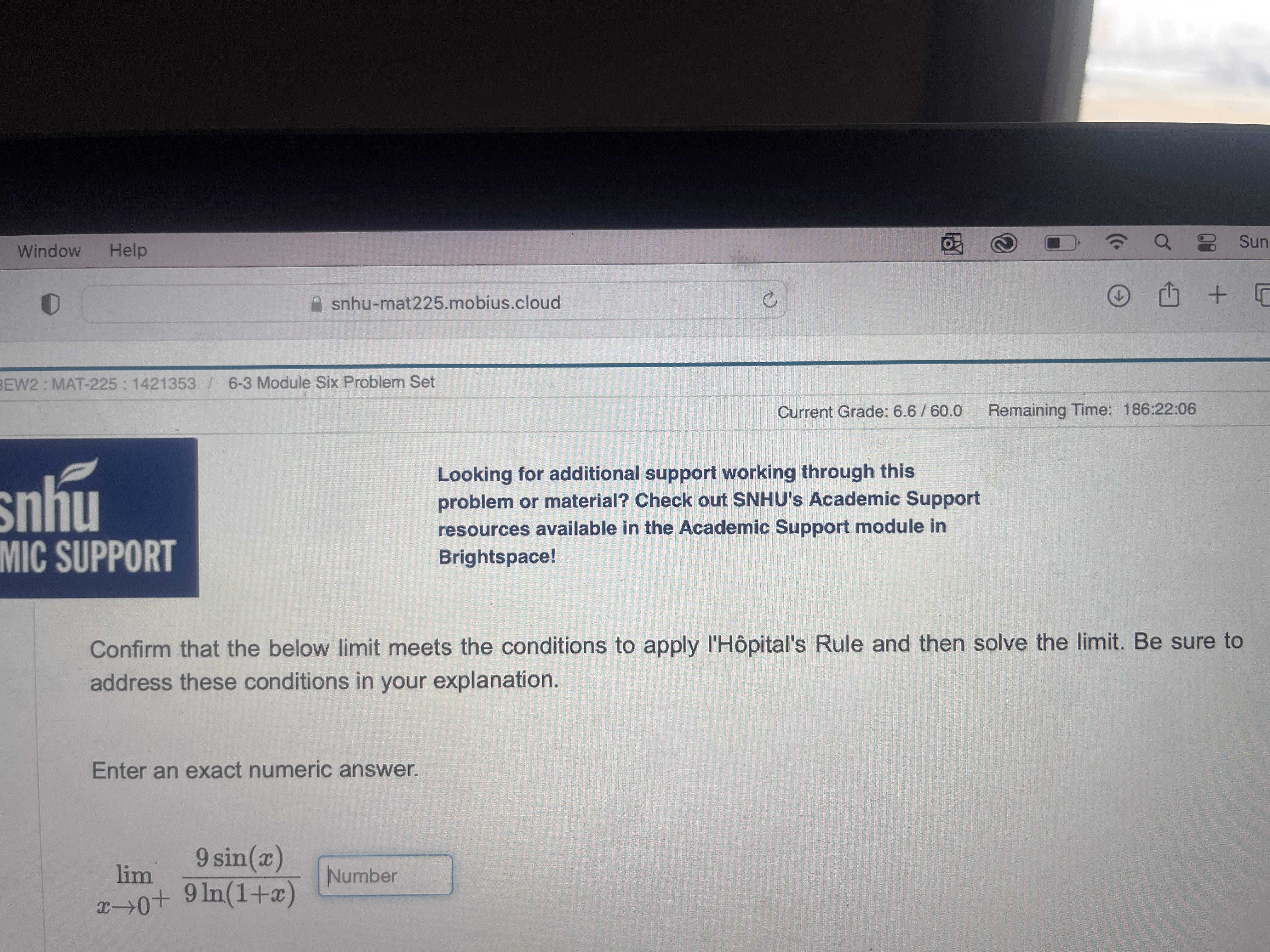 Window Help 2 Q Sur snhu-mat225.mobius.cloud C + EW2 : MAT-225