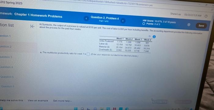 please do week 1-4 312 Spring 2023 mework: Chapter 1 Homework Problems