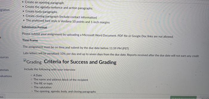 whether electronic or paper-based. First, students Will learn how to format a