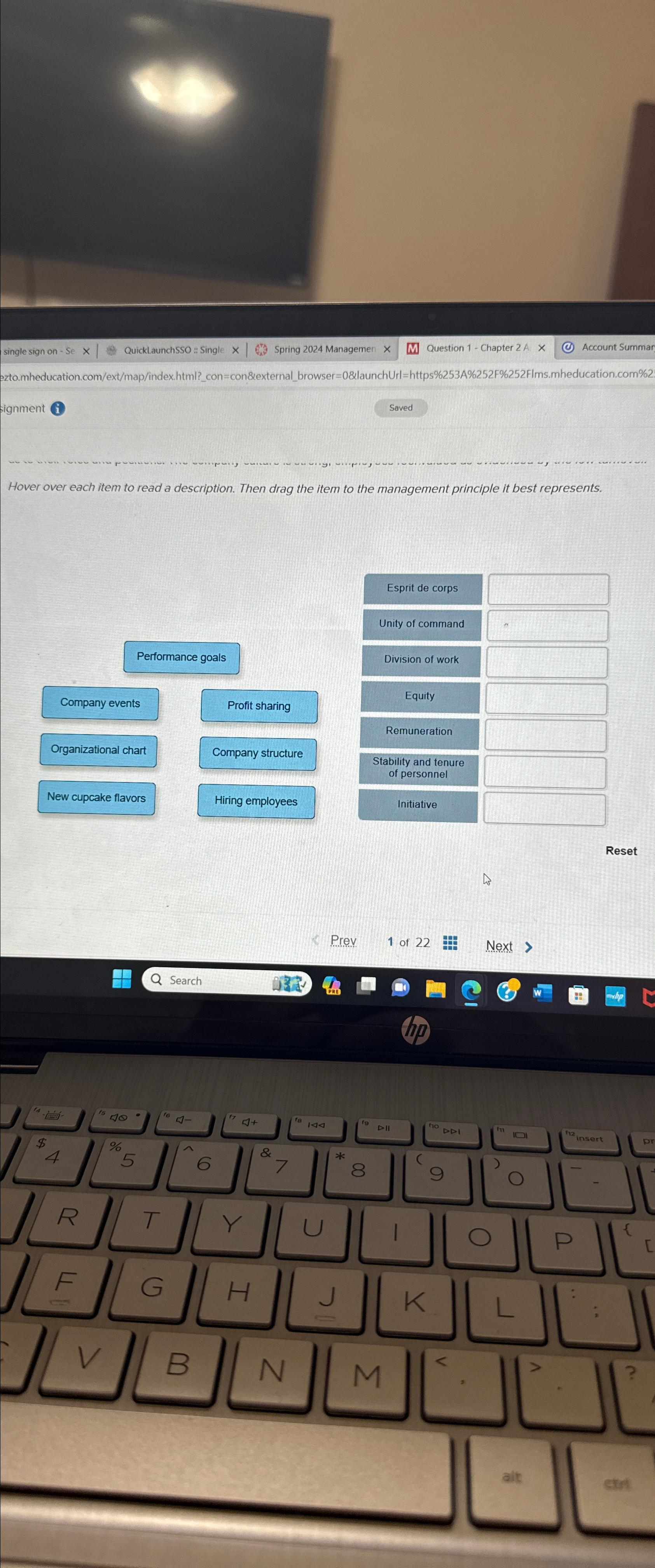  Hover over each item to read a description. Then drag the