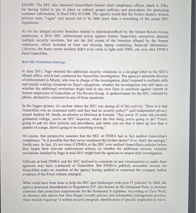 staffers say regulators didn"t seem to know half of this cautionary tale